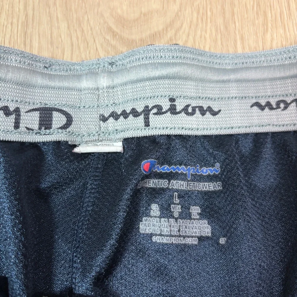Champion Michigan Wolverines Mesh Shorts Mens Large Navy Blue Block M NCAA